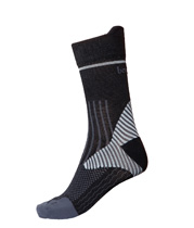 Bagheera Trail Socks, black with reflective