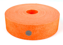 Papperssnitsel orange med 6 mm reflexprickar